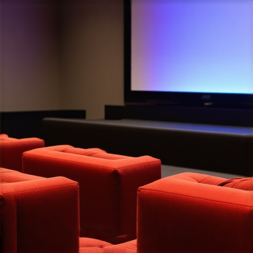 Home theater equipment with calibration tools in use for maintenance.