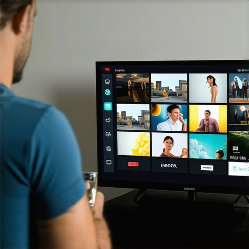 Deep Dive into TV Panel Tech Person analyzing TV specifications emphasizing display technology and HDR performance