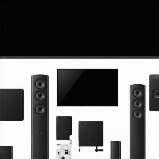 Person calibrating a home theater monitor with specialized tools in a modern media room.