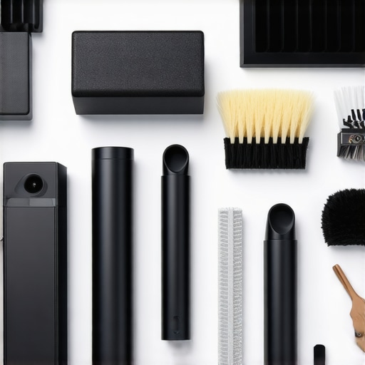 Person cleaning and calibrating home cinema equipment using specialized tools