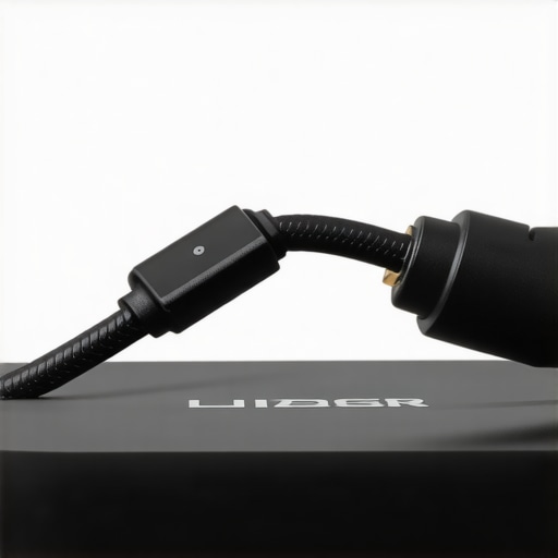 Close-up view of a durable HDMI cable connecting to a streaming device, highlighting quality build and secure connection.