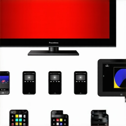 A tech enthusiast calibrating their home cinema setup using specialized tools and software.