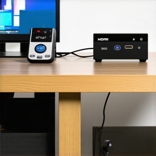 Precision Tools for Home Theater Maintenance A detailed view of calibration and signal testing devices used for home cinema systems