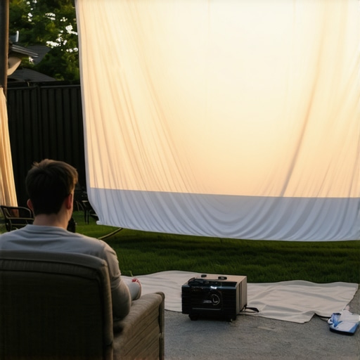 Why Your White Sheet is Ruining Backyard Movie Night and the $50 Fix