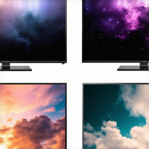 Comparison chart of various 4K TVs highlighting contrast and color accuracy differences.