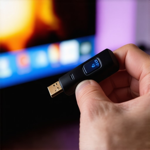 Person connecting a high-speed HDMI cable to a 4K HDR television