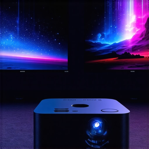 Expertly Calibrated Home Theater System A professional calibration setup for a home cinema emphasizing contrast and color accuracy.