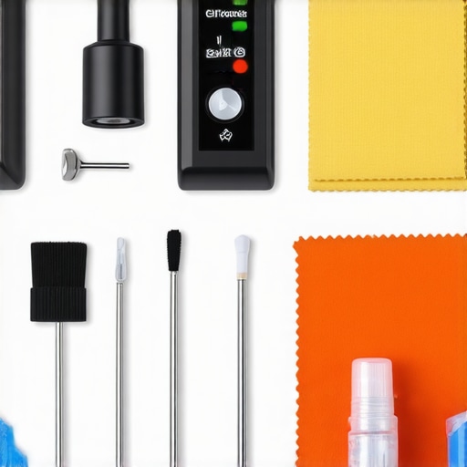 Tools and devices used for maintaining home cinema equipment.