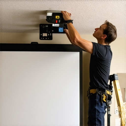 How to mount a projector screen on a popcorn ceiling without damage