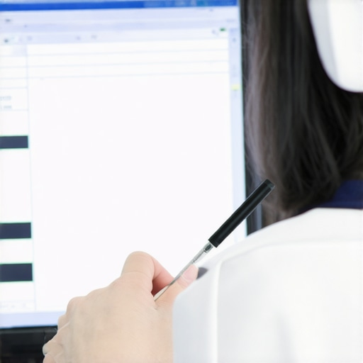 Calibration device on monitor, ensuring accurate color correction.