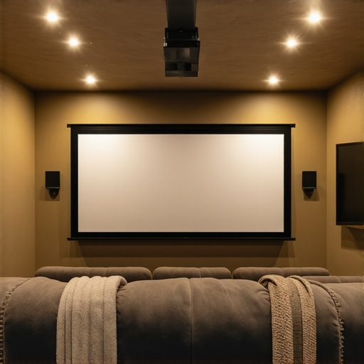 The Ceiling Height Mistake That Makes Large Projector Screens Feel Cramped