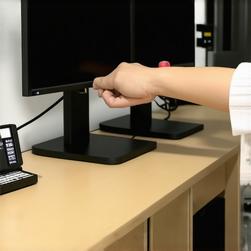 The Masking Tape Trick for Aligning Dual Monitor Arms Perfectly