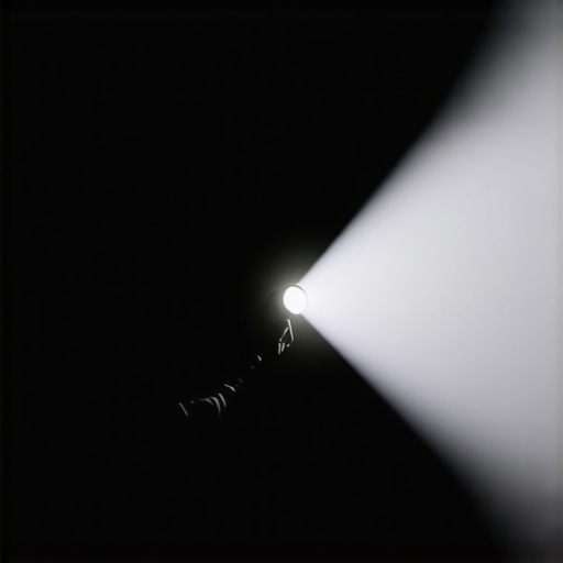 The flashlight test for checking projector screen flatness