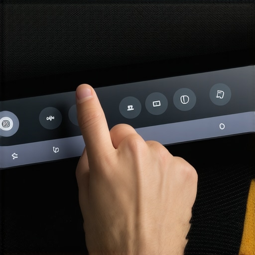 Person customizing audio delay on a soundbar menu for perfect sync.