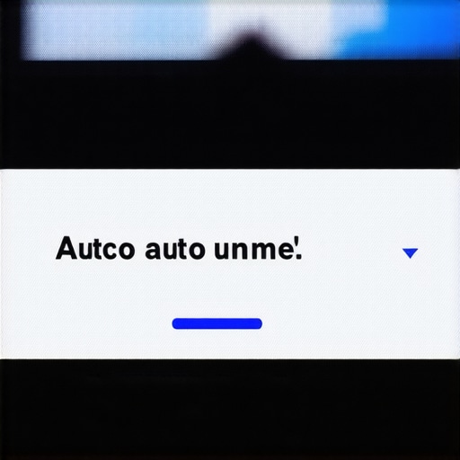 Soundbar menu screen with auto-volume setting turned off