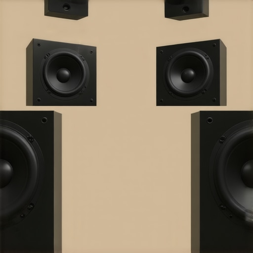 A diagram showing the ideal placement of two subwoofers diagonally in a small room for balanced bass