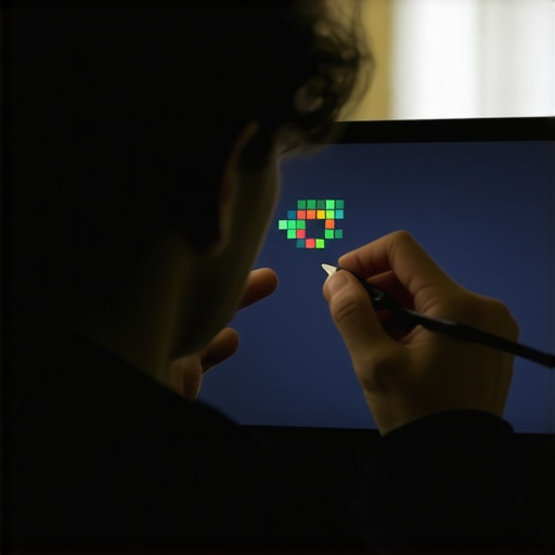 Person applying a browser-based fix to a monitor's dead pixel