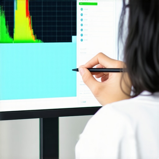 Person adjusting monitor settings for HDR calibration.