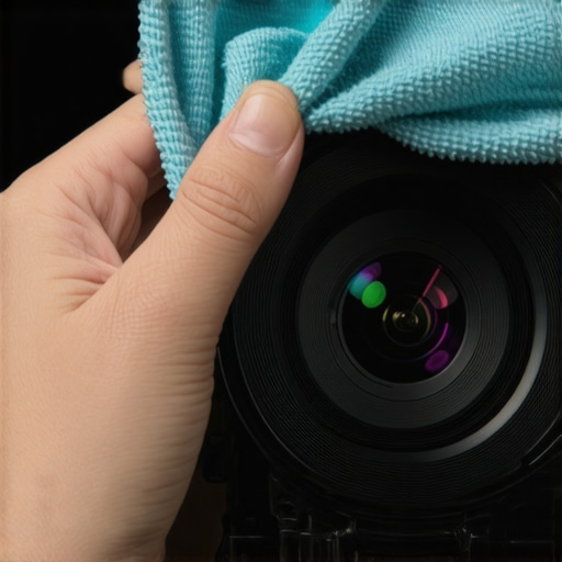Maintaining Your Projector Lens for Optimal Clarity Person cleaning a projector lens with a microfiber cloth to ensure clear image quality.