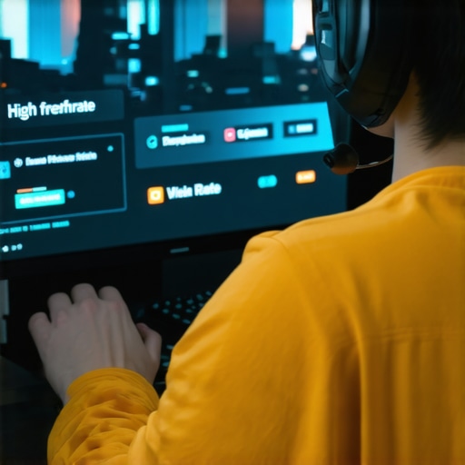 Screenshot of a gaming monitor menu showing refresh rate and response time adjustments.