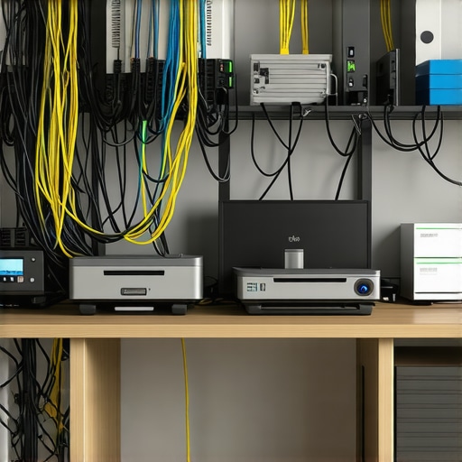 The Best Way to Organize Cables Behind a Crowded Desk