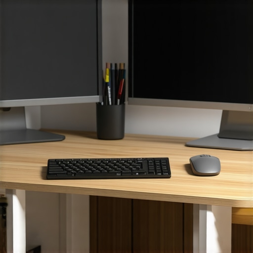 The Easiest Way to Set Up a Dual Monitor Station on a Tiny Desk