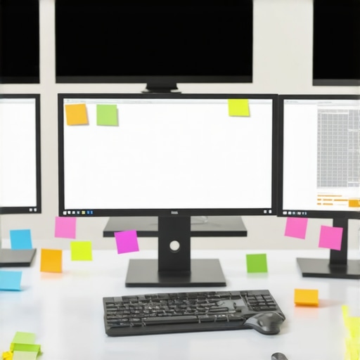 The Post-it Note Move for Perfecting Triple Monitor Alignment