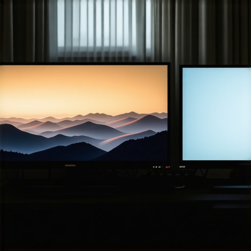 Understanding Panel Technologies in Home Cinema Various modern monitor panels displayed with calibration tools for optimal picture quality.