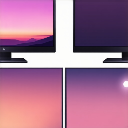 Comparison of color banding on an 8-bit screen versus smooth gradients on a 10-bit panel.