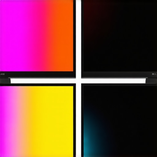 A visual comparison showing the difference between smooth 10-bit color gradients and 8-bit color banding on a monitor screen.