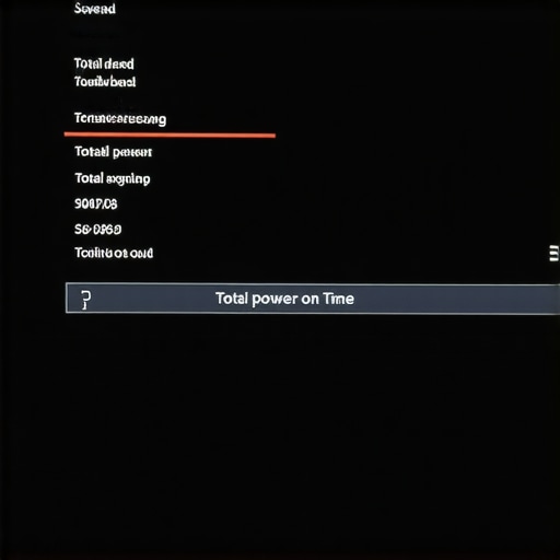 Accessing hidden TV usage hours TV service menu showing total power on time