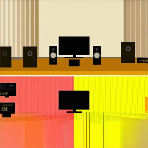 Diagram showing how sound waves collide in small rooms with too many speakers.