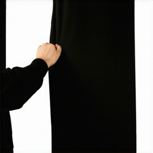 Adding black backing to a projector screen Close-up of DIY black backing installation on a home cinema projector screen frame.