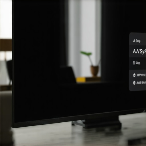 Adjusting TV Audio Sync Settings A smart TV menu showing audio delay adjustment settings to fix Bluetooth lag.