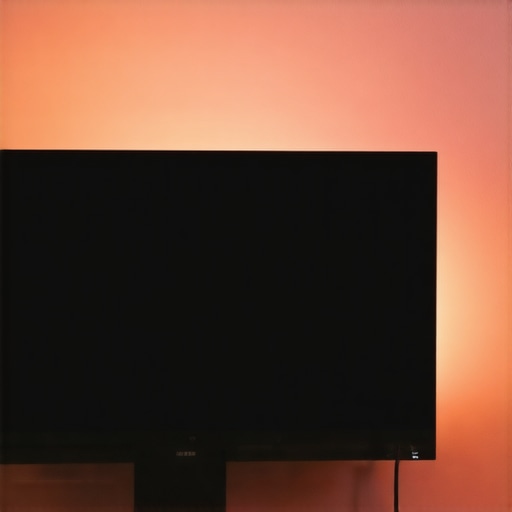 Bias lighting for better IPS monitor contrast High contrast gaming monitor with bias lighting setup