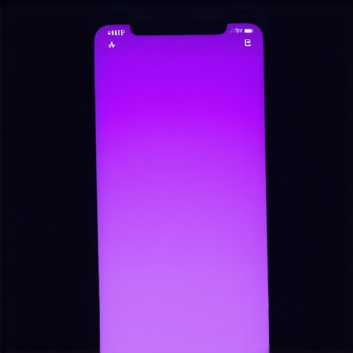 Close-up of a smartphone screen showing an infrared light from a remote control to test functionality.