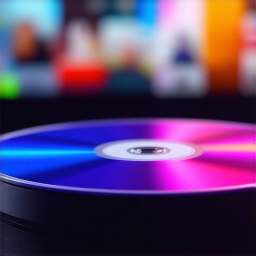 Comparing 4K Blu-ray Audio vs Streaming Quality A 4K Blu-ray disc and a streaming app interface showing the difference in media sources.
