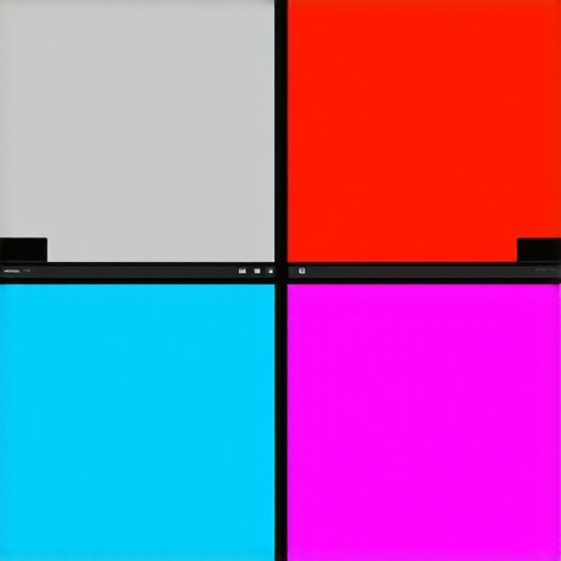 Side-by-side view of a monitor showing the difference between washed out colors and vibrant full range colors.