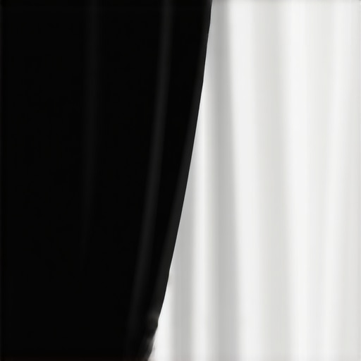 Dark fabric placed behind a projector screen to improve contrast and black levels.