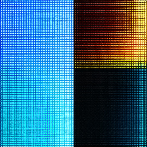 Display Dithering Comparison Close up comparison of native 10-bit versus 8-bit plus FRC dithering on a monitor