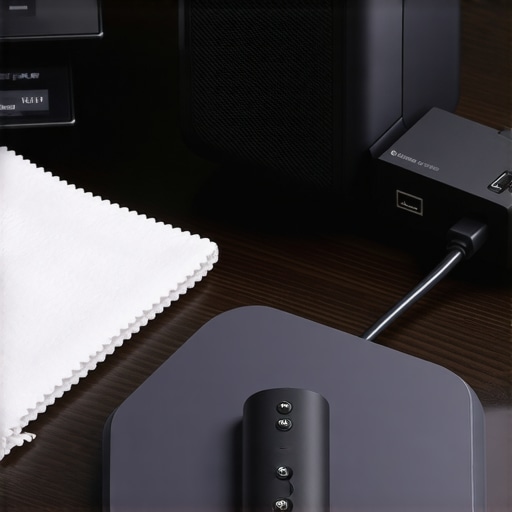 Essential Home Theater Maintenance Tools Maintenance kit with air blower and streaming device for home cinema