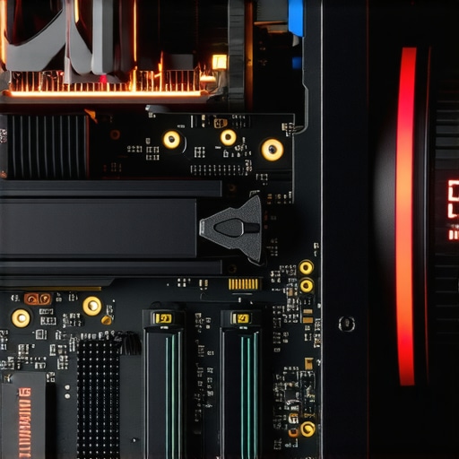 GPU Heat Management in Dual Monitor Setup Close-up of a PC graphics card showing high temperatures on a sensor.