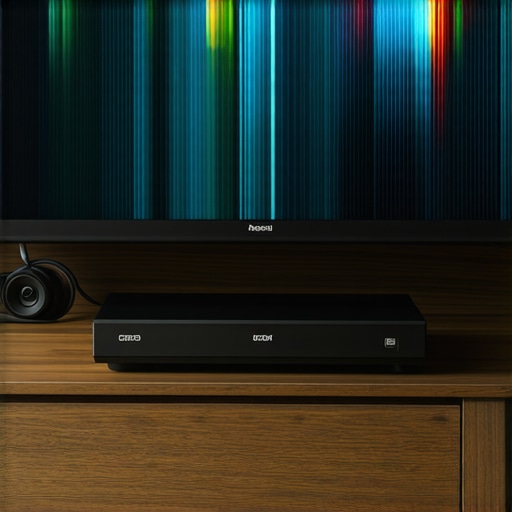 High-End Home Theater Setup with 4K Player and Bias Lighting A dedicated 4K Blu-ray player connected to an OLED TV with ambient bias lighting.