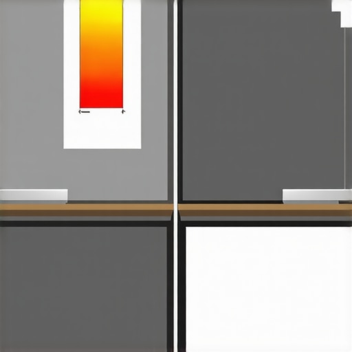 High-gain vs Matte Projector Screen Comparison A visual demonstration of how high-gain screens create bright spots while matte screens provide uniform light distribution.