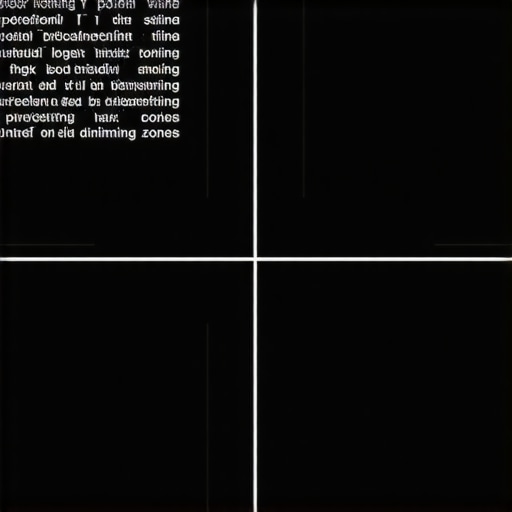 Comparison of blooming on a standard LED TV vs a TV with high local dimming zones.