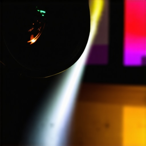 Checking projector lens for dust and scratches