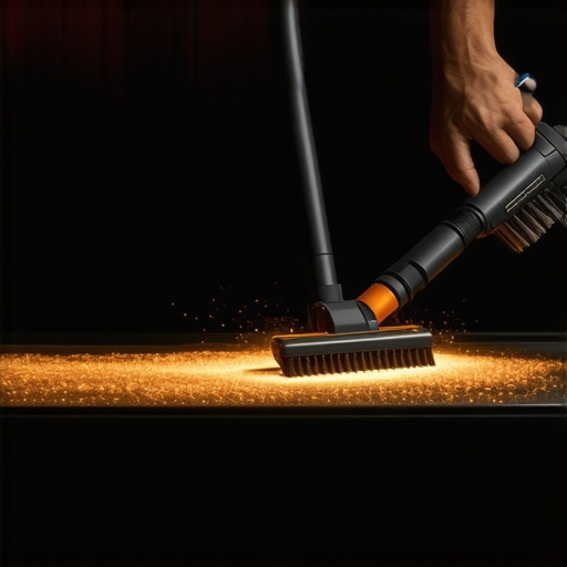 Cleaning dust from a home cinema projector filter to prevent overheating