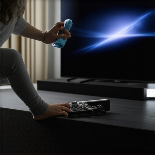 Maintaining Your Home Cinema Gear Cleaning a TV screen and organizing home theater cables