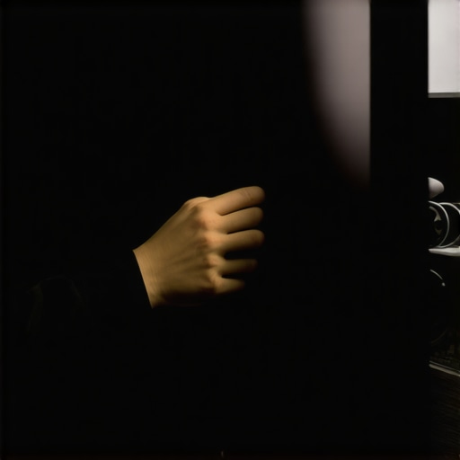 Manually adjusting monitor bezel tension A person performing a micro-twist adjustment on a monitor frame to reduce backlight bleed.