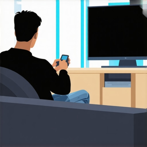 Measuring Seated Eye Level for TV Height A person measuring the distance from floor to eye level to determine the best height for a wall-mounted TV.